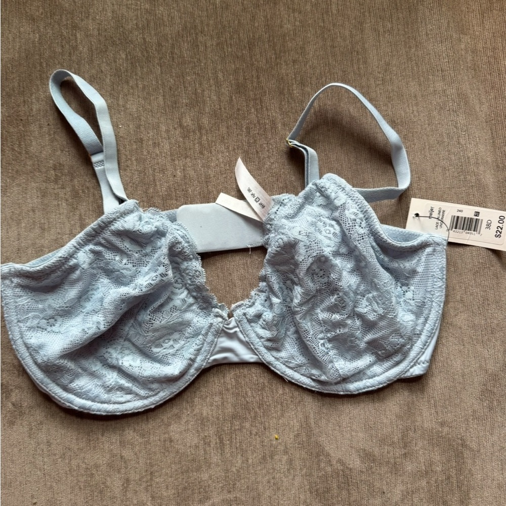Blake&Co Elegant Lace Underwire Bra - Light Blue